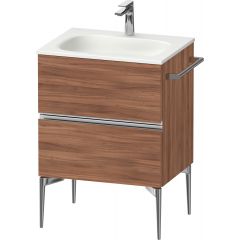 Duravit Sivida SV4650010790000 szafka 61x47.7x59.2 cm podumywalkowa wisząca orzech-chrom