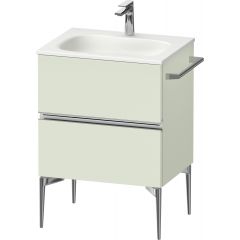 Duravit Sivida SV4650010HH0000 szafka 61x47.7x59.2 cm podumywalkowa wisząca zielona-chrom