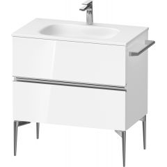 Duravit Sivida SV4651010220000 szafka 81x47.7x59.2 cm podumywalkowa wisząca biała-chrom