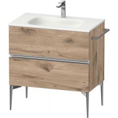 Duravit Sivida SV4651010550000 szafka 81x47.7x59.2 cm podumywalkowa wisząca dąb-chrom