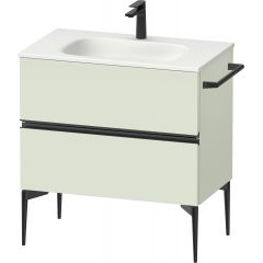 Duravit Sivida SV46510BDHH0000 szafka 81x47.7x59.2 cm podumywalkowa wisząca czarna-zielona