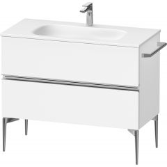 Duravit Sivida SV4652010180000 szafka 101x47.7x59.2 cm podumywalkowa wisząca biała-chrom