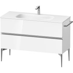 Duravit Sivida SV4653010220000 szafka 121x47.7x59.2 cm podumywalkowa wisząca biała-chrom