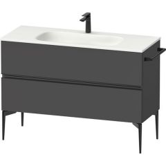 Duravit Sivida SV46530BD490000 szafka 121x47.7x59.2 cm podumywalkowa wisząca czarna-grafitowa