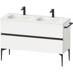 Duravit Sivida SV46540BD180000 szafka 128x47.7x59.2 cm podumywalkowa wisząca biała-czarna