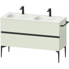 Duravit Sivida SV46540BDHH0000 szafka 128x47.7x59.2 cm podumywalkowa wisząca czarna-zielona