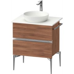 Duravit Sivida SV4657010790000 szafka 64.5x47.5x54.8 cm podumywalkowa wisząca orzech-chrom