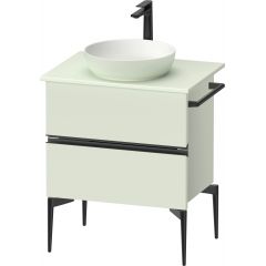 Duravit Sivida SV46570BDHH0000 szafka 64.5x47.5x54.8 cm podumywalkowa wisząca czarna-zielona