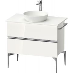 Duravit Sivida SV4658010220000 szafka 84.5x47.5x54.8 cm podumywalkowa wisząca biała-chrom