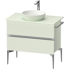 Duravit Sivida SV4658010HH0000 szafka 84.5x47.5x54.8 cm podumywalkowa wisząca zielona-chrom