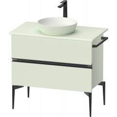 Duravit Sivida SV46580BDHH0000 szafka 84.5x47.5x54.8 cm podumywalkowa wisząca czarna-zielona