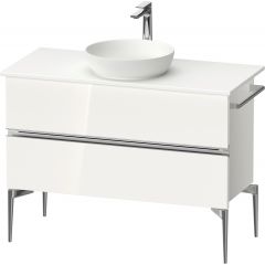 Duravit Sivida SV4659010220000 szafka 104.5x47.5x54.8 cm podumywalkowa wisząca biała-chrom