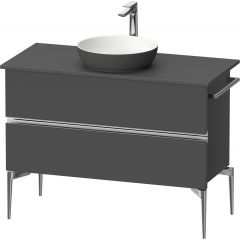 Duravit Sivida SV4659010490000 szafka 104.5x47.5x54.8 cm podumywalkowa wisząca grafitowa-chrom