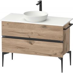 Duravit Sivida SV46590BD550000 szafka 104.5x47.5x54.8 cm podumywalkowa wisząca czarna-dąb