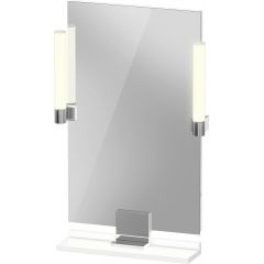 Duravit Sivida SV7420010180000 lustro 45x65 cm prostokątne z oświetleniem biały-chrom