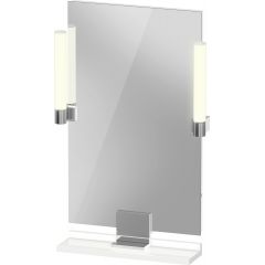 Duravit Sivida SV7420010220000 lustro 45x65 cm prostokątne z oświetleniem biały-chrom