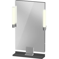 Duravit Sivida SV7420010490000 lustro 45x65 cm prostokątne z oświetleniem chrom-grafit