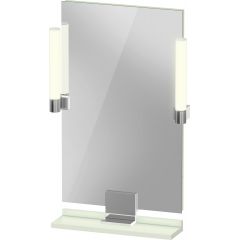 Duravit Sivida SV7420010HH0000 lustro 45x65 cm prostokątne z oświetleniem chrom-zielony