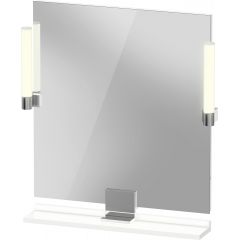 Duravit Sivida SV7421010180000 lustro 65x65 cm kwadratowe z oświetleniem biały-chrom