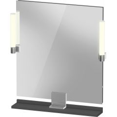 Duravit Sivida SV7421010490000 lustro 65x65 cm kwadratowe z oświetleniem chrom-grafit