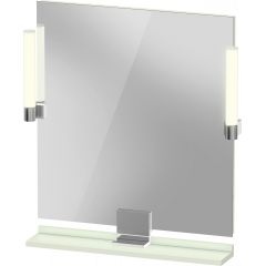 Duravit Sivida SV7421010HH0000 lustro 65x65 cm kwadratowe z oświetleniem chrom-zielony