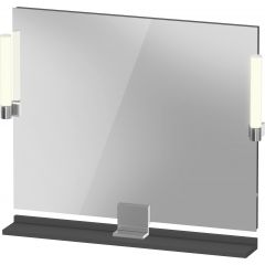 Duravit Sivida SV7422010490000 lustro 85x65 cm prostokątne z oświetleniem chrom-grafit