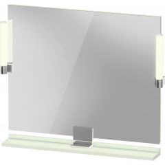 Duravit Sivida SV7422010HH0000 lustro 85x65 cm prostokątne z oświetleniem chrom-zielony