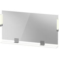 Duravit Sivida SV7425010180000 lustro 133x65 cm prostokątne z oświetleniem biały-chrom