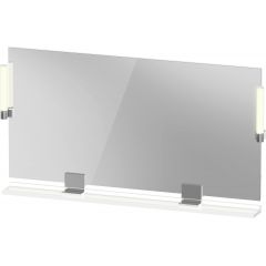 Duravit Sivida SV7425010220000 lustro 133x65 cm prostokątne z oświetleniem biały-chrom