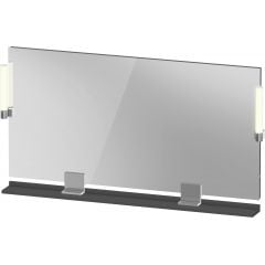 Duravit Sivida SV7425010490000 lustro 133x65 cm prostokątne z oświetleniem chrom-grafit