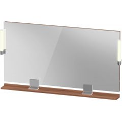 Duravit Sivida SV7425010790000 lustro 133x65 cm prostokątne z oświetleniem chrom-drewno