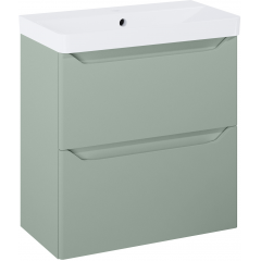 Elita Helo RE020600201470 umywalka z szafką 60.8 cm zieloną