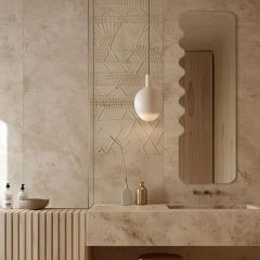 Guarda Harmony BASHAR240X80 lustro 40x80 cm srebrny