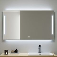 Kronenbach Sun US126082KBSNLEDN lustro 120x60 cm prostokątne z oświetleniem srebrny