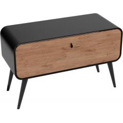 LaVita Augusta 5900378345404 szafka 120x46x90 cm podumywalkowa stojąca czarna-drewno