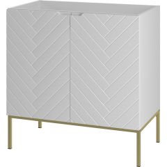 Megstyl Aspen 2491 szafka 80x45.8x82 cm podumywalkowa stojąca biała