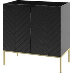 Megstyl Aspen 2497 szafka 80x45.8x82 cm podumywalkowa stojąca czarna