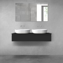 Oltens Vernal 60012300 szafka 120x45.6x23.6 cm podumywalkowa wisząca czarna