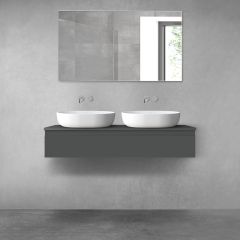 Oltens Vernal 60012400 szafka 120x45.6x23.6 cm podumywalkowa wisząca grafitowa