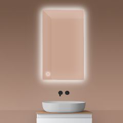 Oltens Nordlis 64111000 lustro 60x100 cm prostokątne z oświetleniem z matą grzewczą