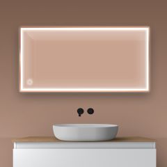 Oltens Nordlis 64107610 lustro 60x120 cm prostokątne z oświetleniem z matą grzewczą