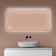 Oltens Nordlis 64112610 lustro 60x120 cm prostokątne z oświetleniem z matą grzewczą
