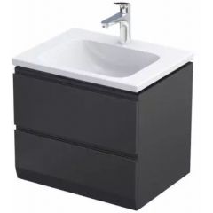 Oristo Brylant Uni OR36SD2S608V3 szafka 59.6x45.5x50 cm podumywalkowa wisząca czarna