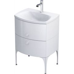 Oristo Louis OR50SD2S621 szafka 61.6x47.7x55.4 cm podumywalkowa wisząca biała