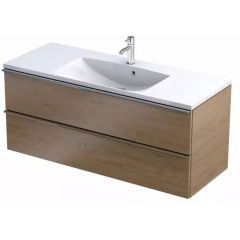 Oristo Etna OR52SD2S12078 szafka 119.6x45.5x50 cm podumywalkowa wisząca dąb