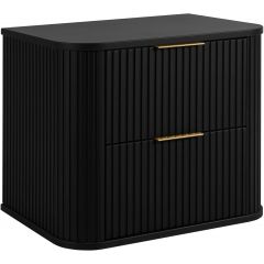 Rodan Elegance 5906154453820 szafka z blatem 60.4x41.5x51.7 cm podumywalkowa wisząca czarna