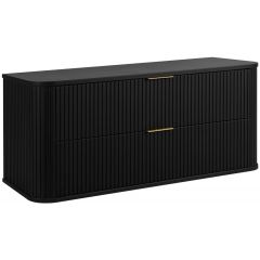 Rodan Elegance 5906154453905 szafka z blatem 120.4x41.5x51.7 cm podumywalkowa wisząca czarna