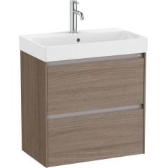 Roca Unik A851684511 umywalka z szafką 60 cm brąz