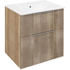 Sapho Cirasa CR6012322 szafka 59.2x45.9x64 cm podumywalkowa wisząca dąb