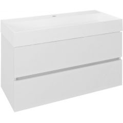 Sapho Odetta DT1003030 szafka 95x43.5x50 cm podumywalkowa wisząca biała